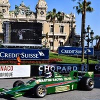 Green Racing Car in Monaco City